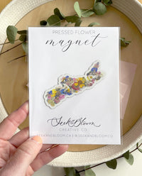 Seek & Bloom - Nova Scotia Pressed Flower Map - Magnet