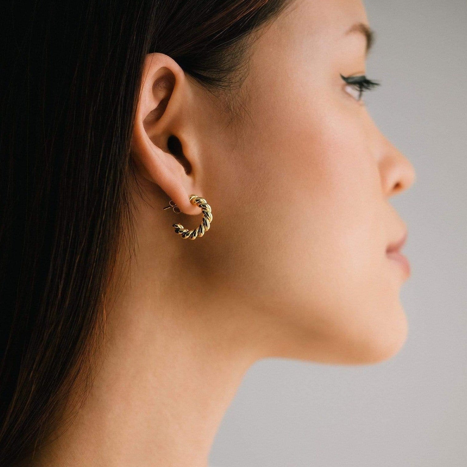 Dawson Hoop Earrings - Silver and Gold