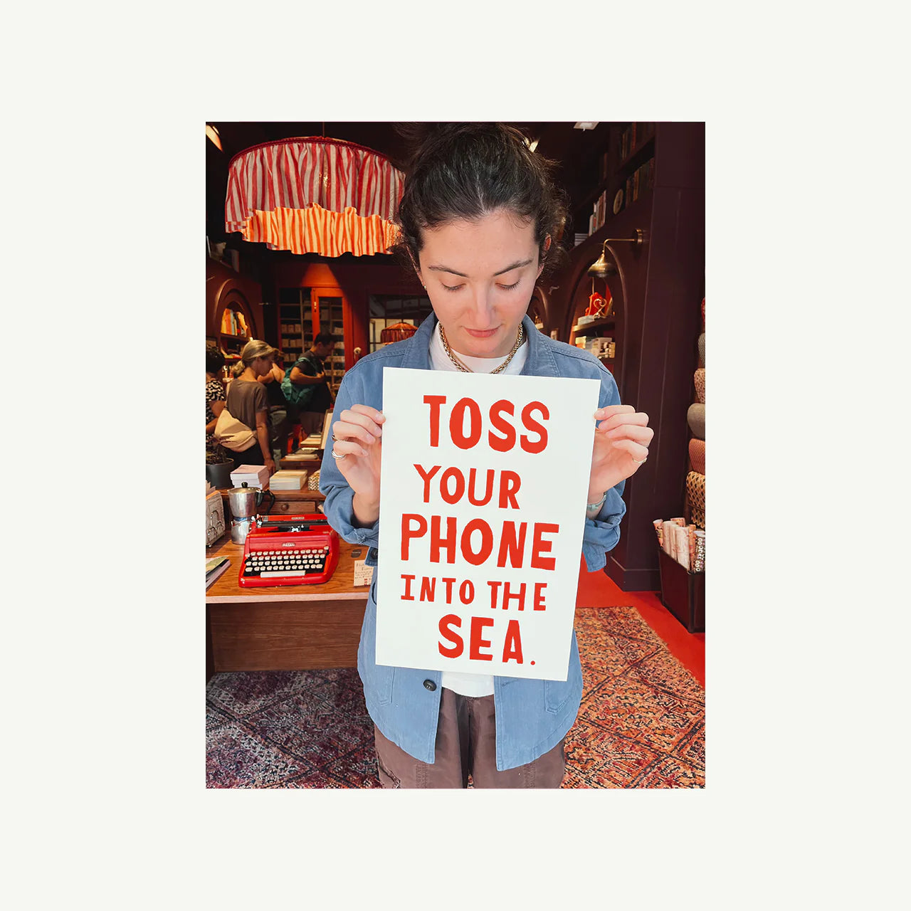 Toss Your Phone Into The Sea Poster