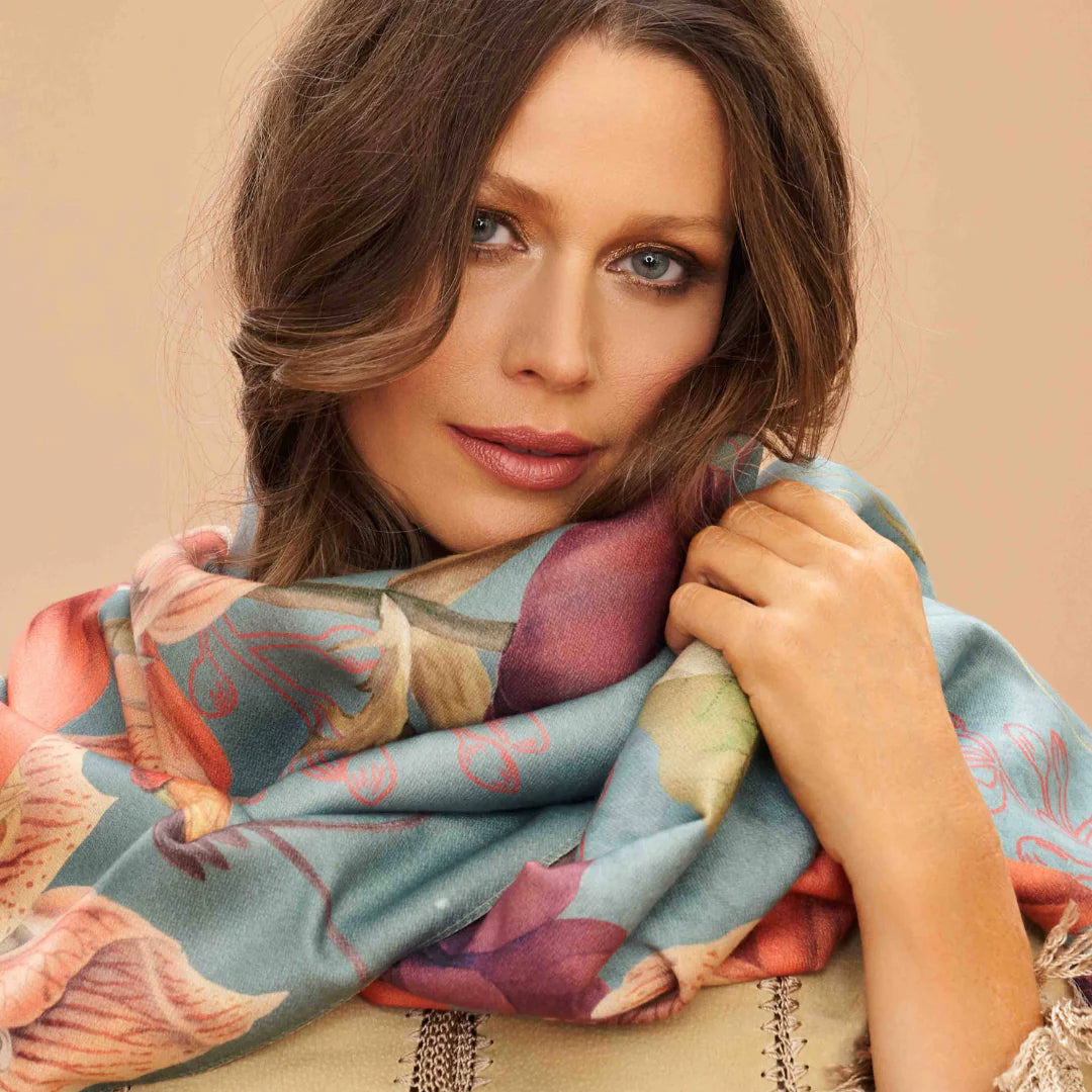 Luxurious Hummingbird at Dusk Scarf