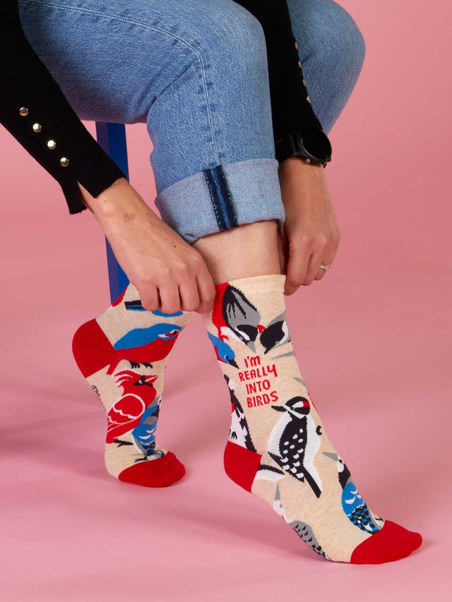 I'm Really Into Birds Crew Socks