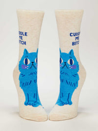 Cuddle Me Bitch - Women's Crew Socks