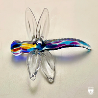 Blown Glass Dragonfly Suncatcher