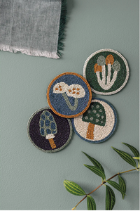 Wildgrove Beaded Coasters Set of 4