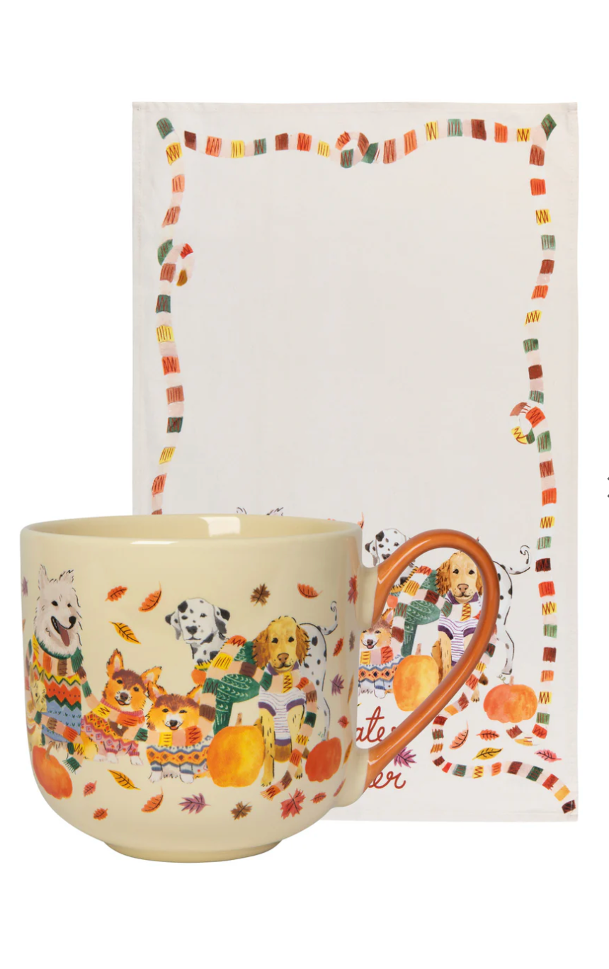 Sweater Weather Mug and Dishtowel Set