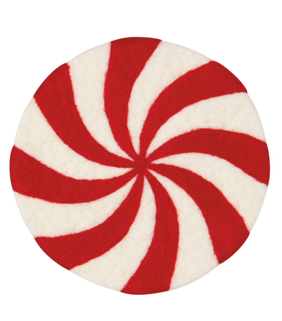Merry Mints Christmas Felt Wool Trivet