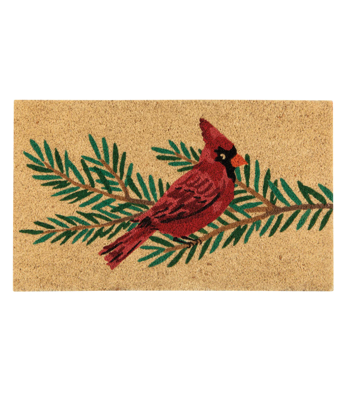 Birds & Boughs Cardinal Christmas Doormat