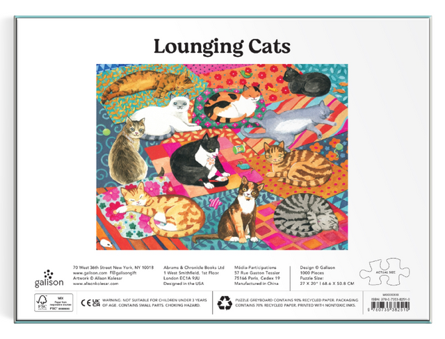 Lounging Cats - 1000 Piece Puzzle