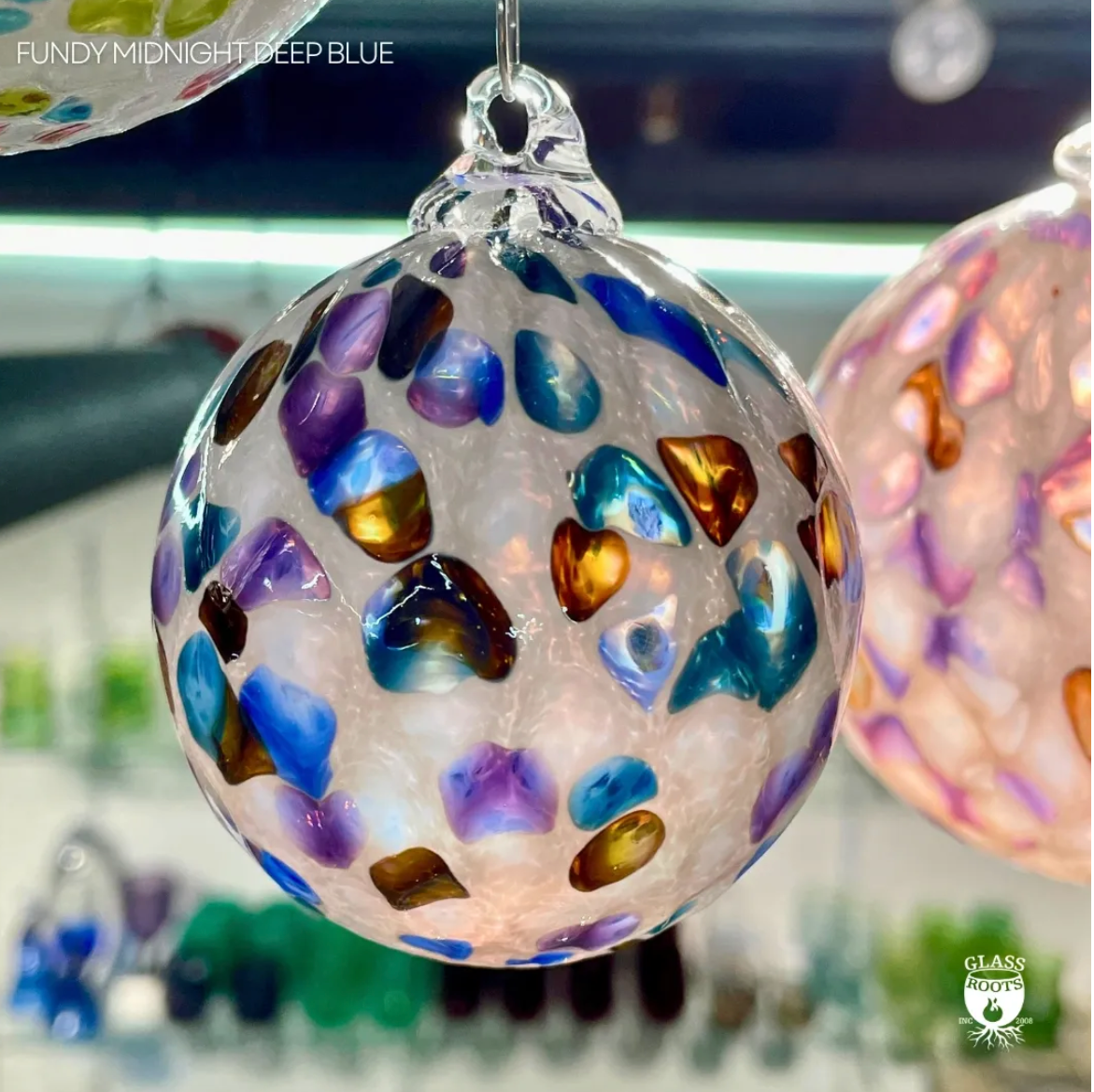 Blown Glass Small Ball Ornament