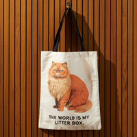 The world is My Litter Box Tote