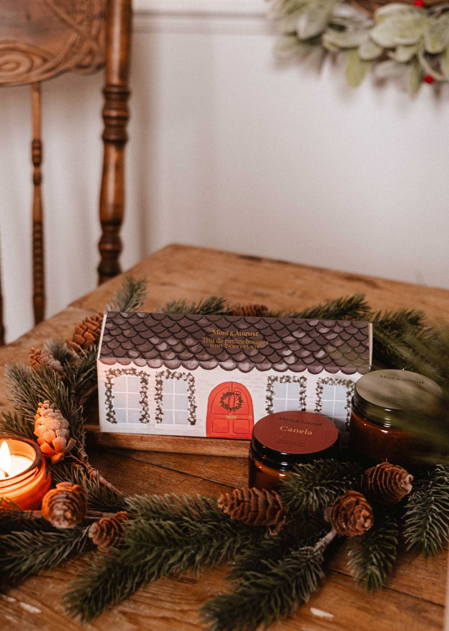 The Little Christmas House Candle Box