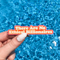 Le Petit Lapin Art Studio - No Ethical Billionaires Sticker