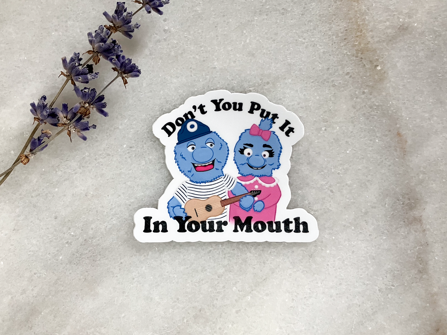 Le Petit Lapin Art Studio - Don't You Put It In Your Mouth Sticker