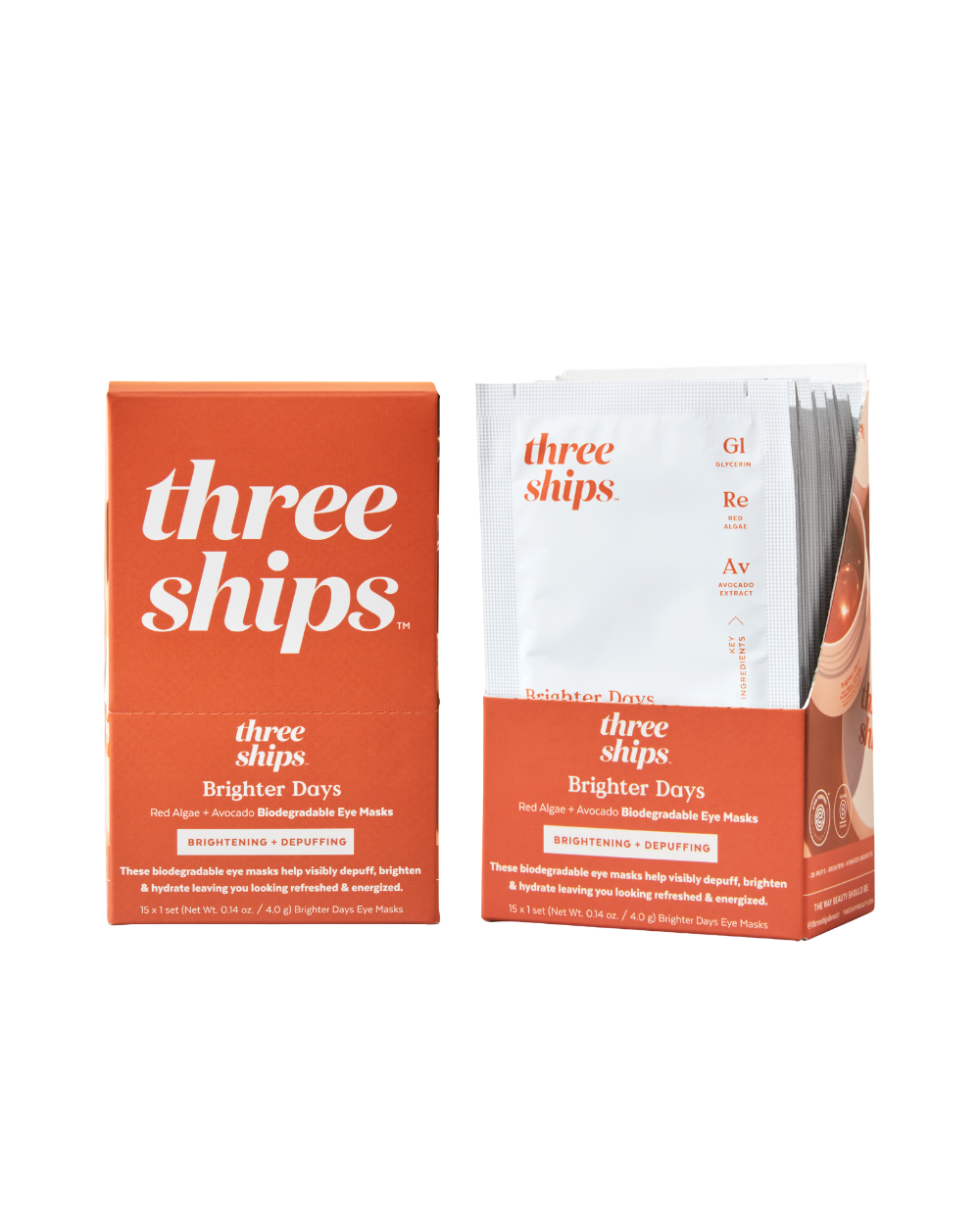 Three Ships - Brighter Days Eye Mask - Individual Sachets