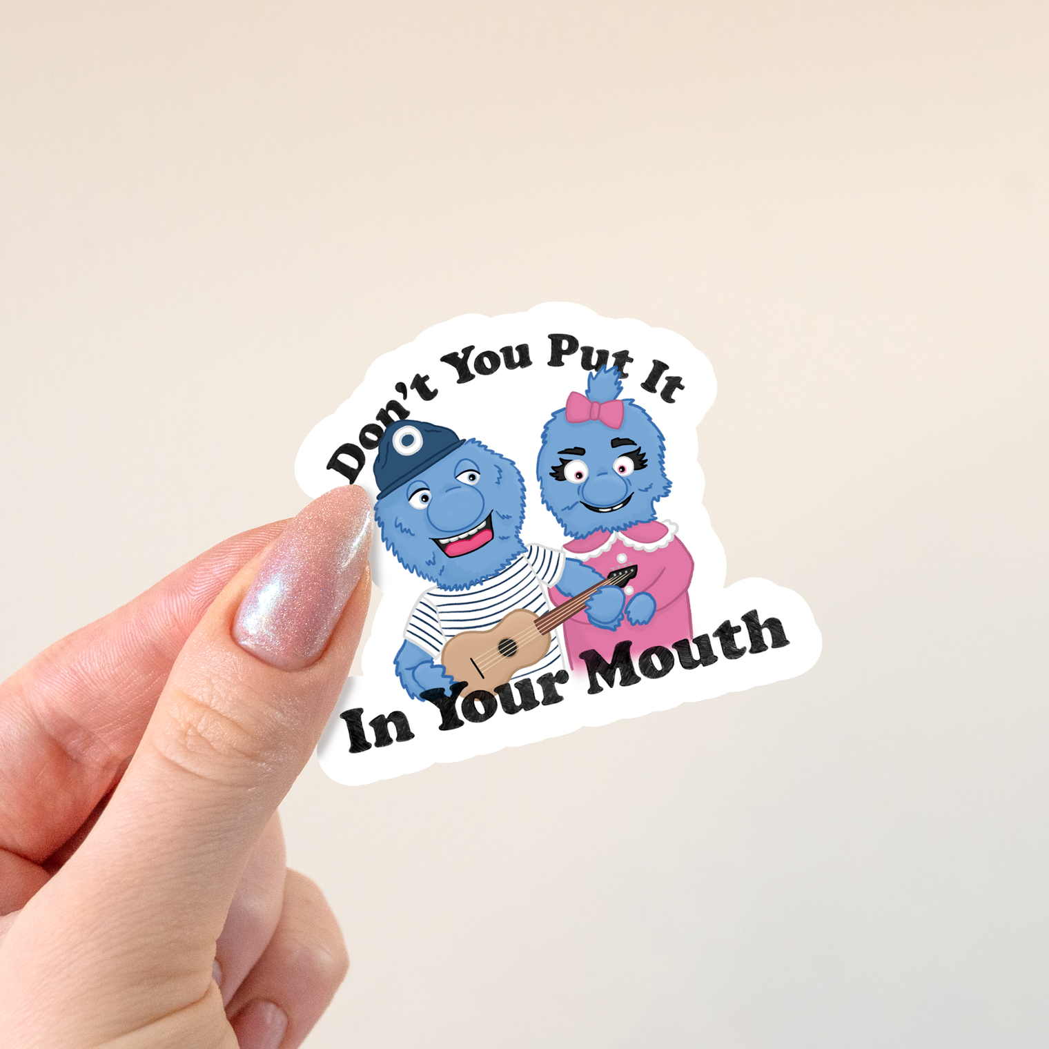 Le Petit Lapin Art Studio - Don't You Put It In Your Mouth Sticker