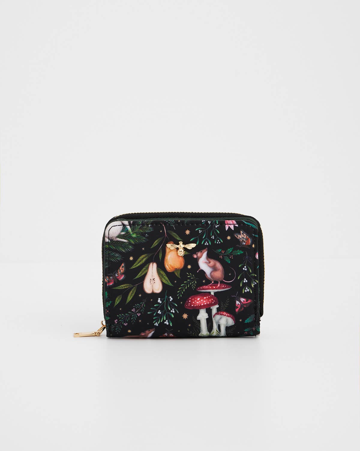 Fable England UK - Niva Print Small Purse in Green