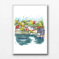 Downtown Sketcher - Baddeck Waterfront Print