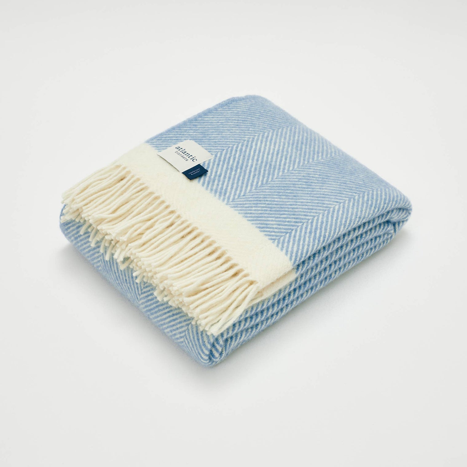Atlantic Blankets - Dusk Blue Wool Blanket