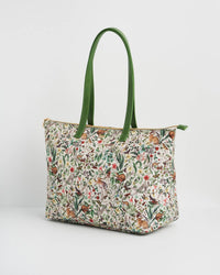 Fable England - Garden Floral Cream Grab Tote