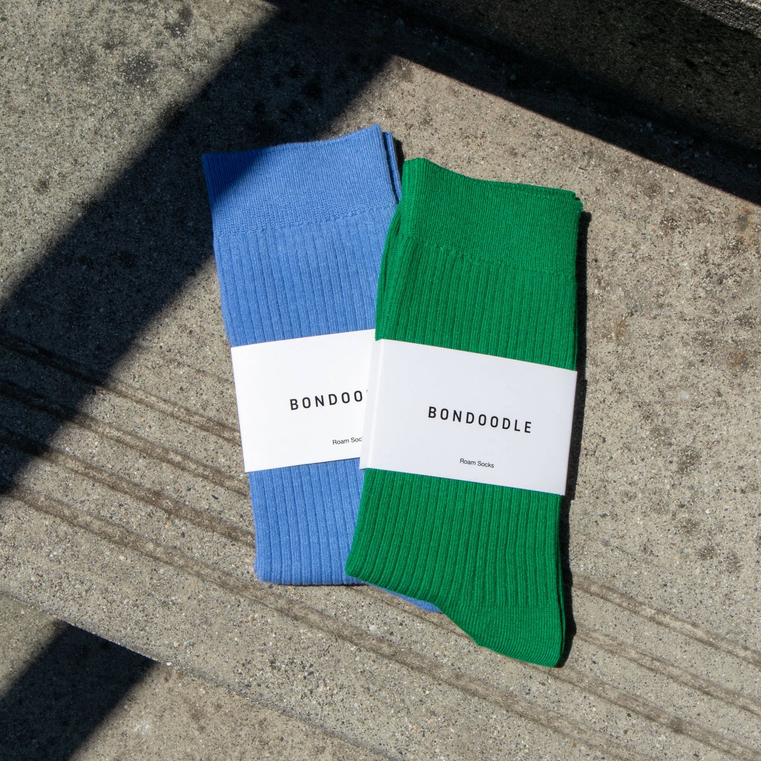 Bondoodle - Everyday Cotton Crew Socks in Trampoline Green