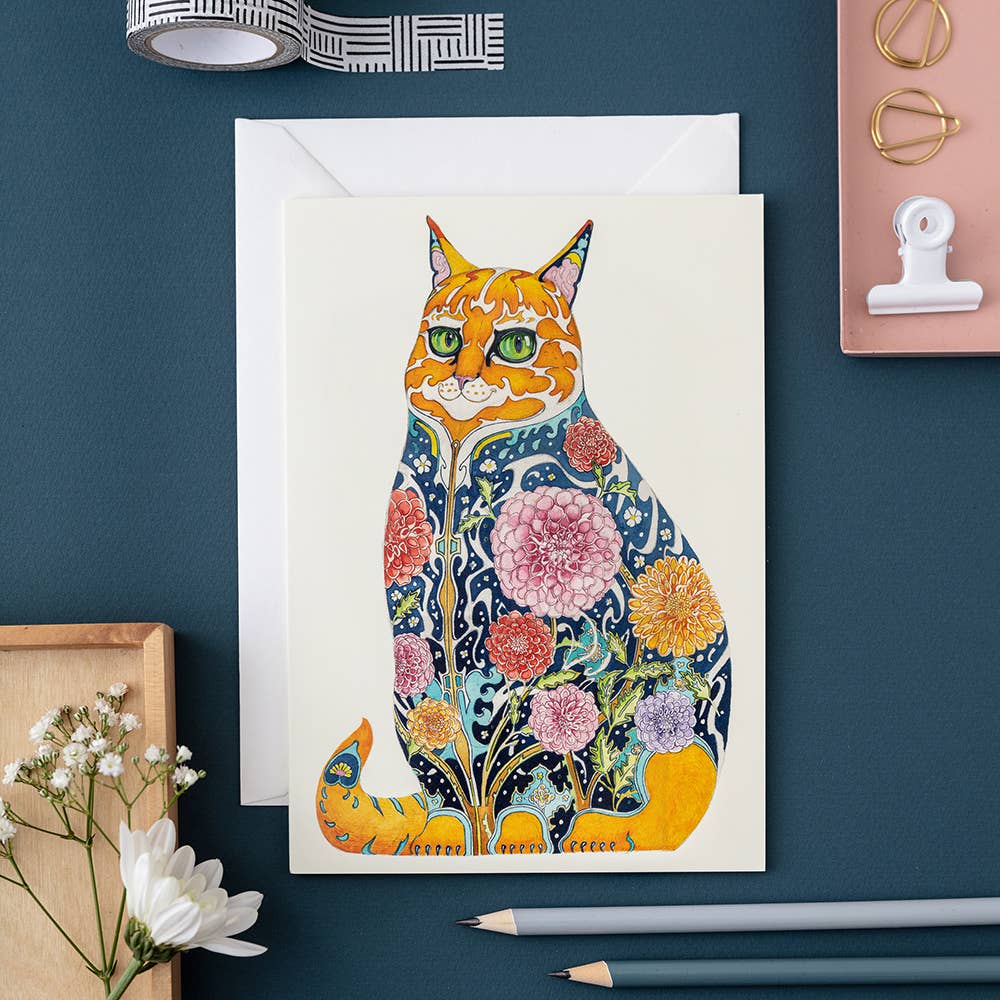 Ginger Tom Cat Card