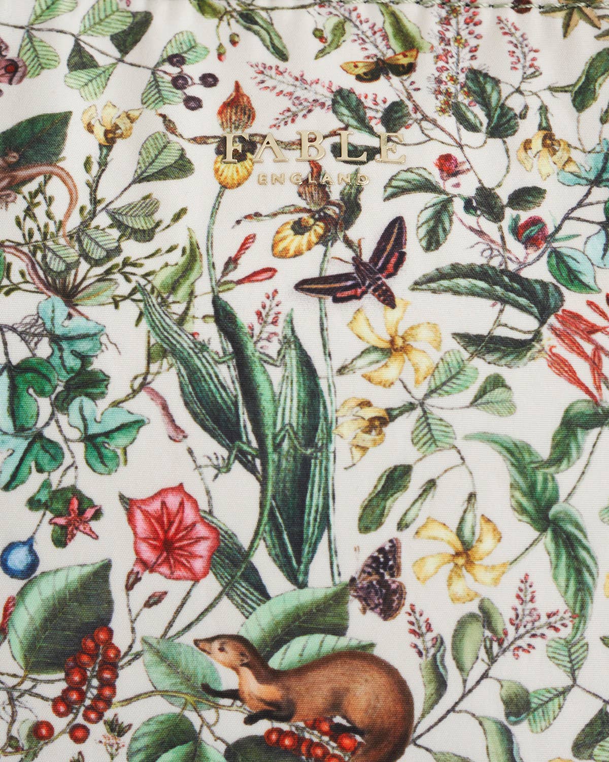 Fable England - Garden Floral Cream Grab Tote