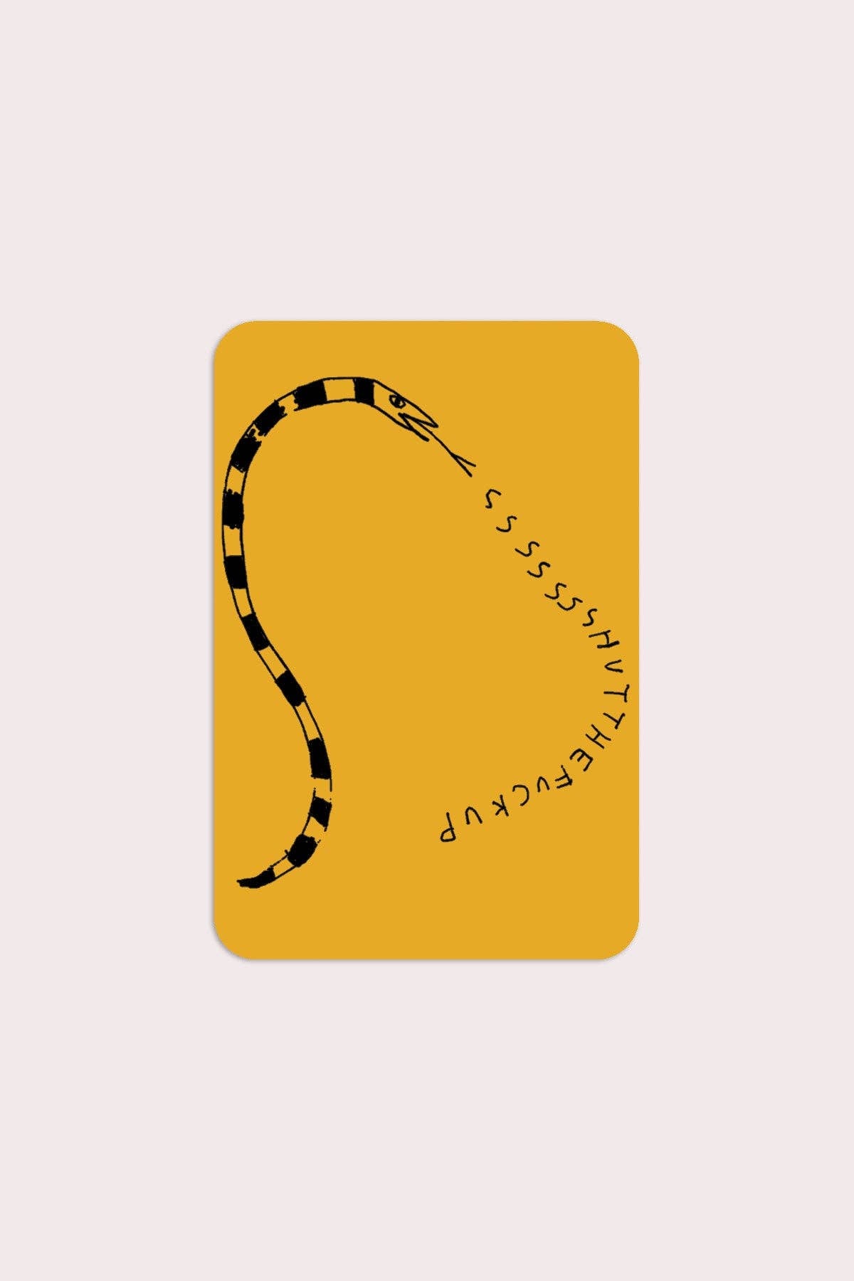 Stay Home Club - STFU Snake Sticker | Waterproof Vinyl Sticker