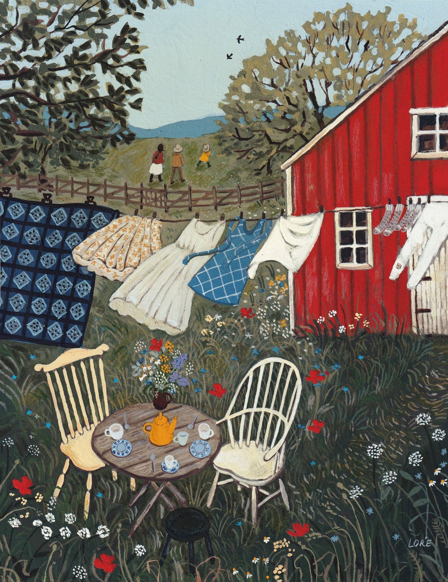 Loré Pemberton - Tea in the Garden Cards