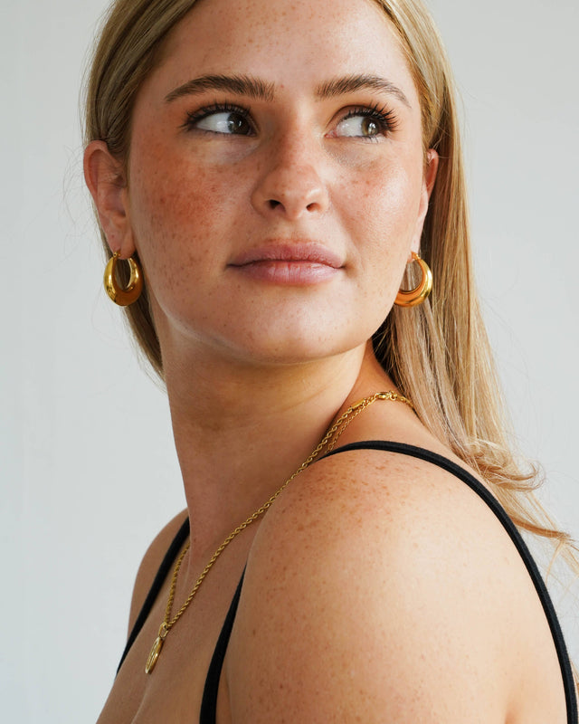 Hunter & Hare - Emilia Voluptuous Gold Hoops