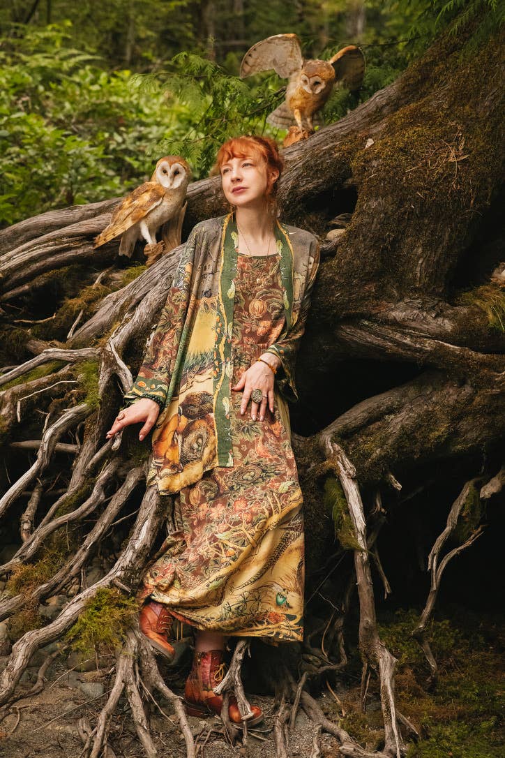 Market of Stars - Woodland Wisdom Bohéme Maxi Slip Dress