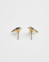 Fable England UK - Enamel Blue Tit Stud Earrings
