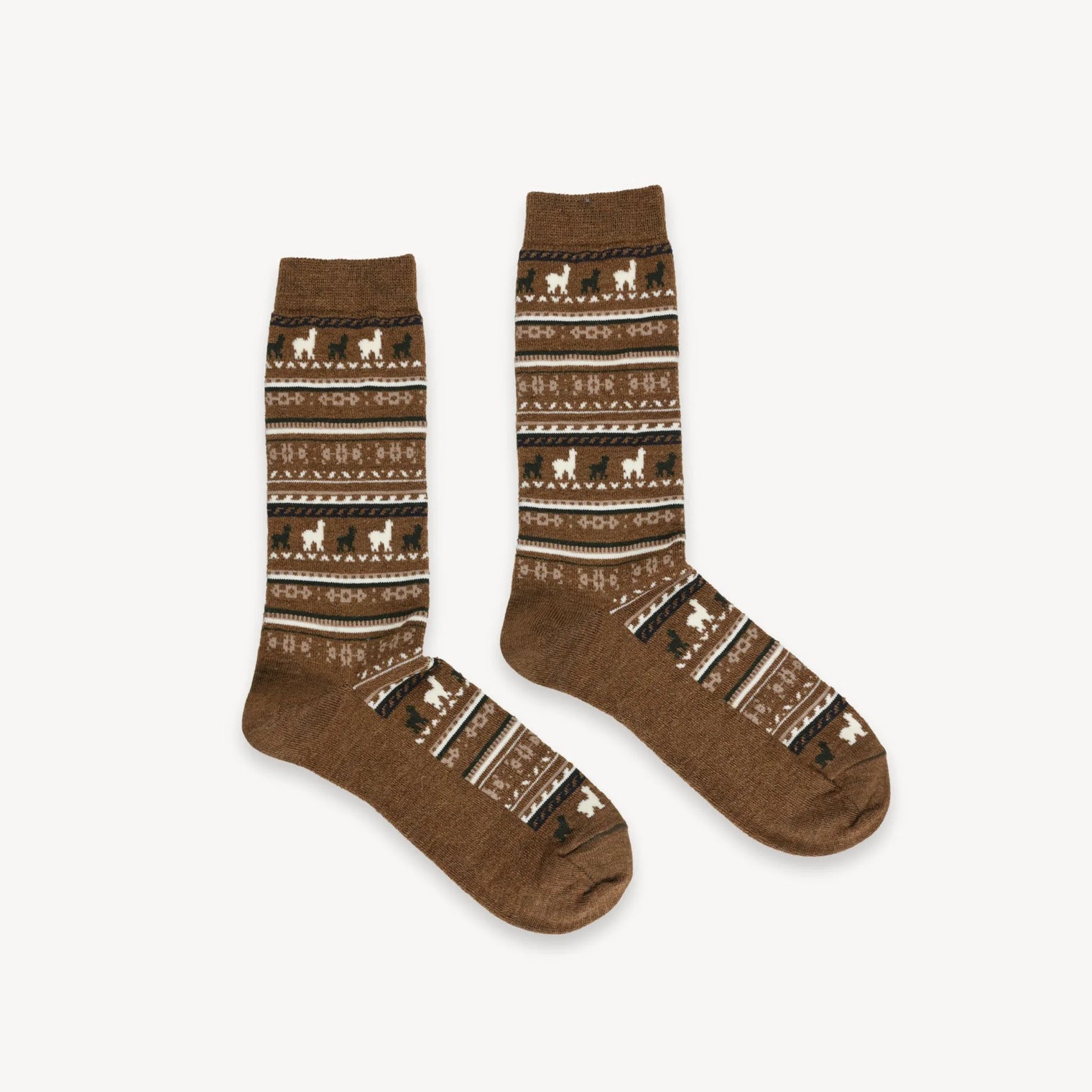 Pokoloko - Caramel Alpaca Print Sock