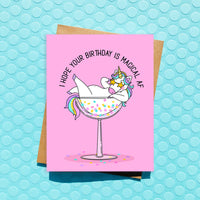 I Hope Your Birthday Is Magical AF Card