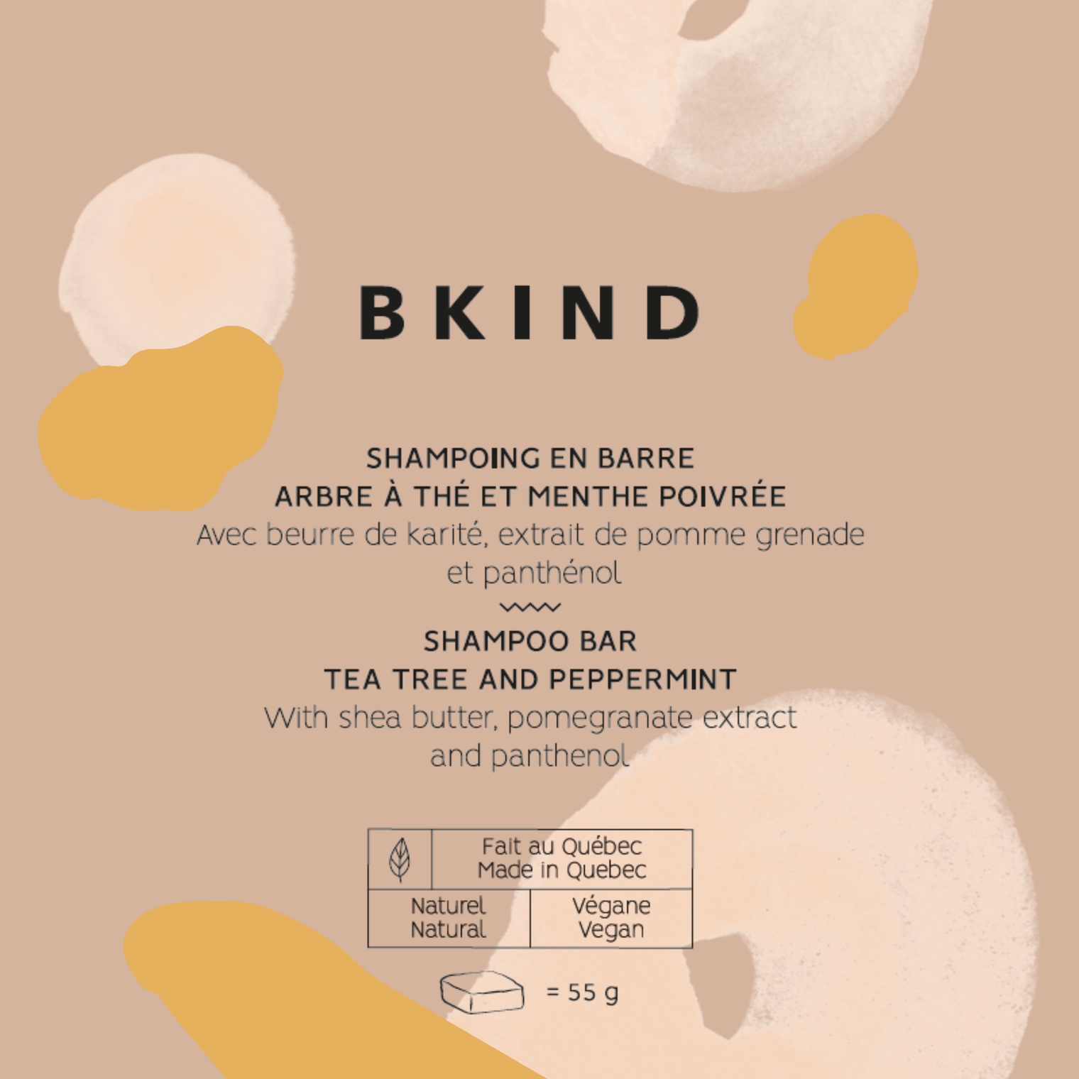 BKIND - Label for bulk products: Label Konjac - Lavender