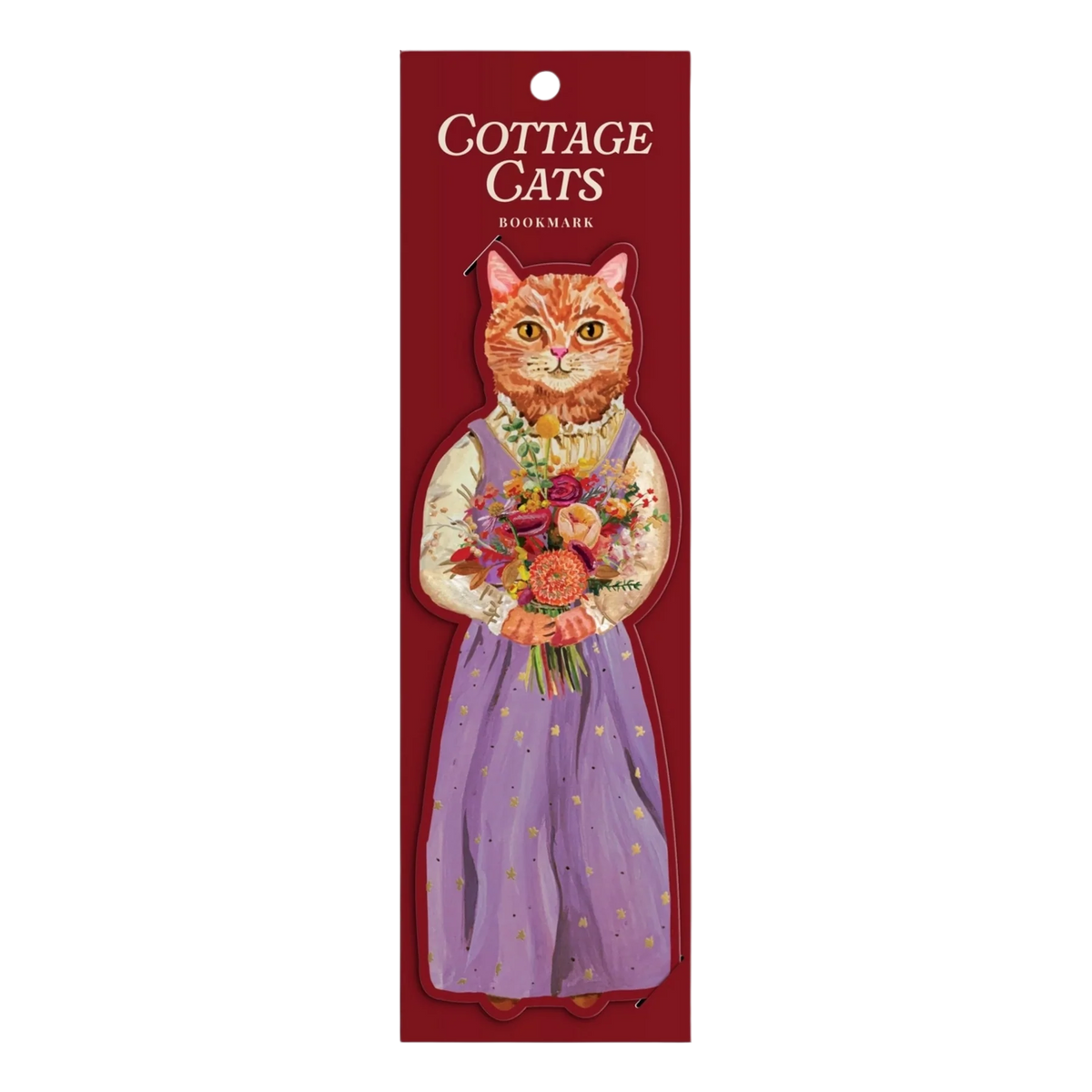 Cottage Cat Bouquet Bookmark