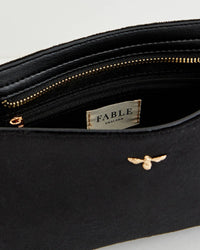 Fable England - Bonnie Wristlet Purse - Black Velvet