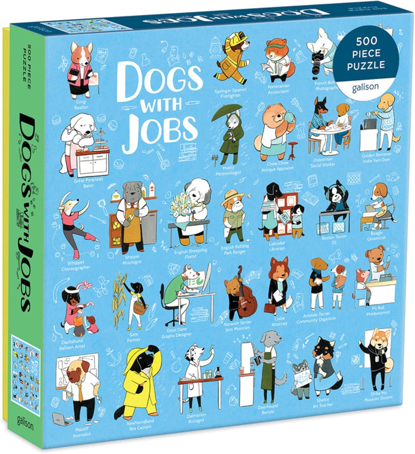 Dogs with Jobs 500 pc Puzzle