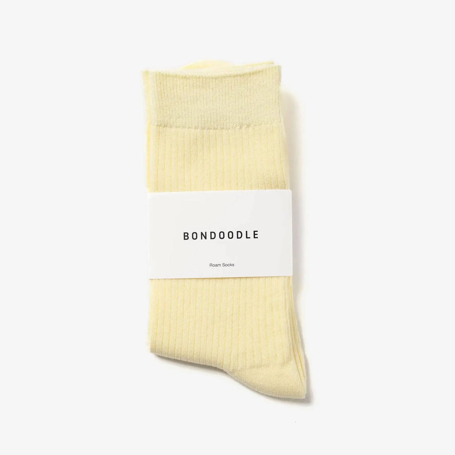 Bondoodle - Everyday Cotton Crew Socks in Sorbet Yellow