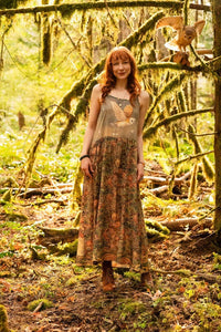 Market of Stars - Woodland Wisdom Bohéme Maxi Slip Dress