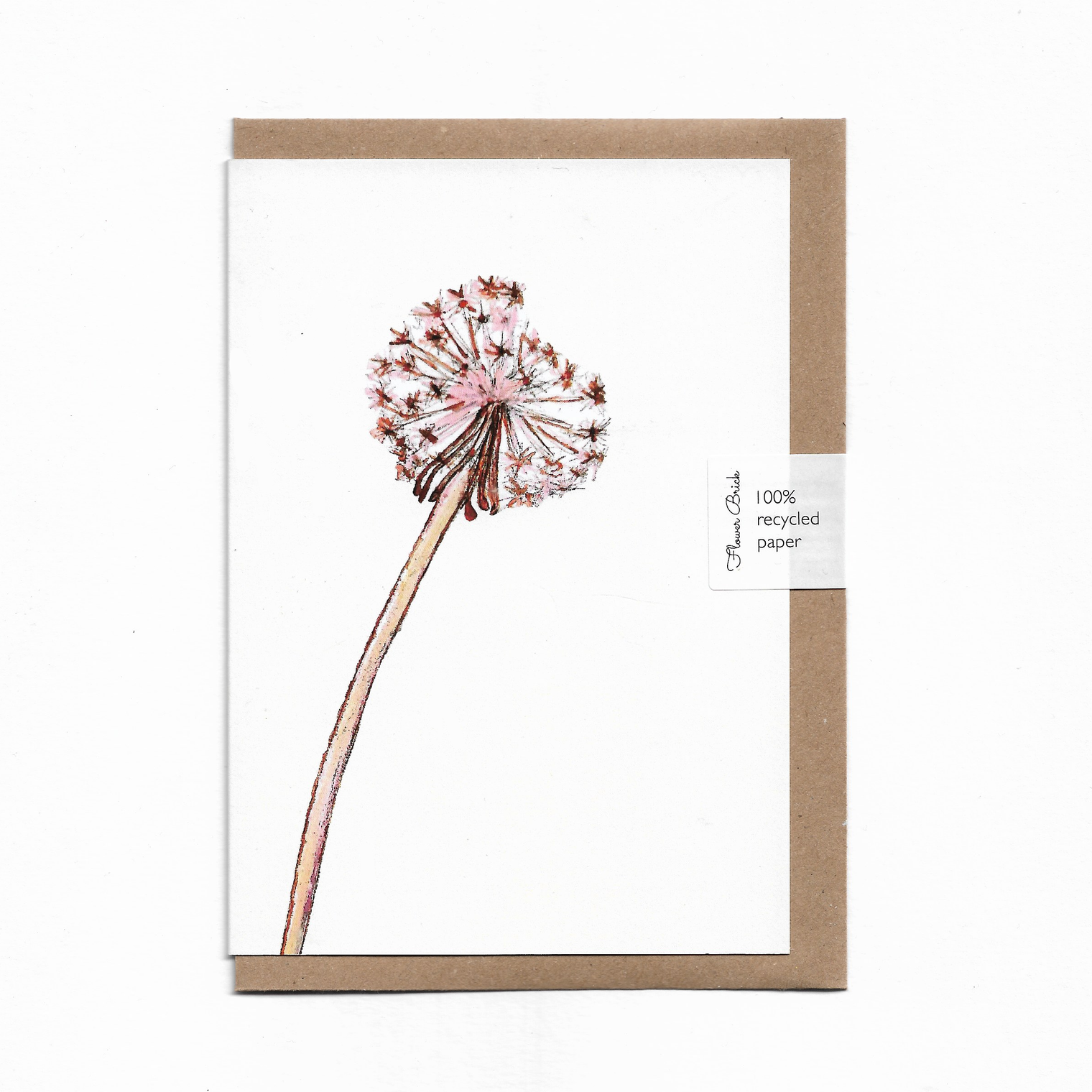 Flower Brick - A6 100% Recycled "Dandelion" Greeting Card