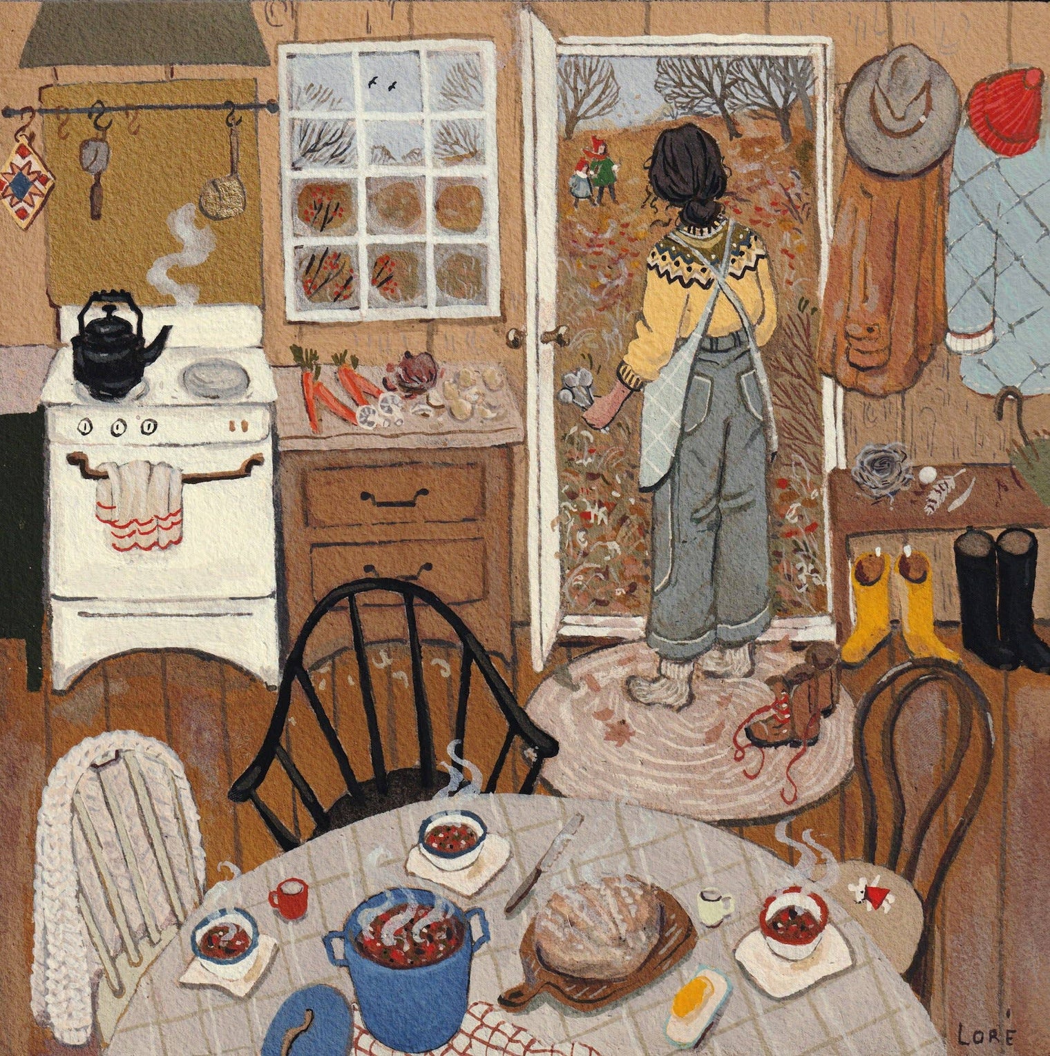 Loré Pemberton - Dinner Bell Card