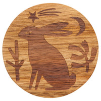 Timber Engraved Coasters - Set of 4