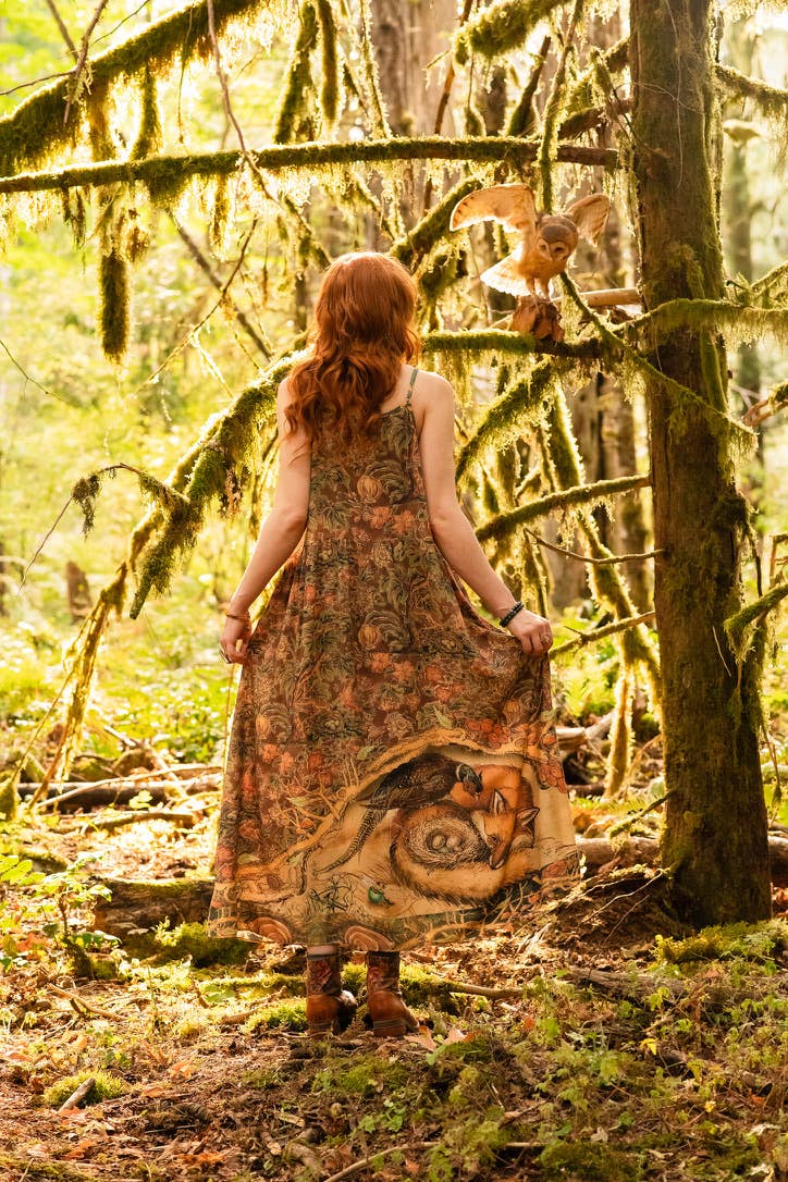 Market of Stars - Woodland Wisdom Bohéme Maxi Slip Dress