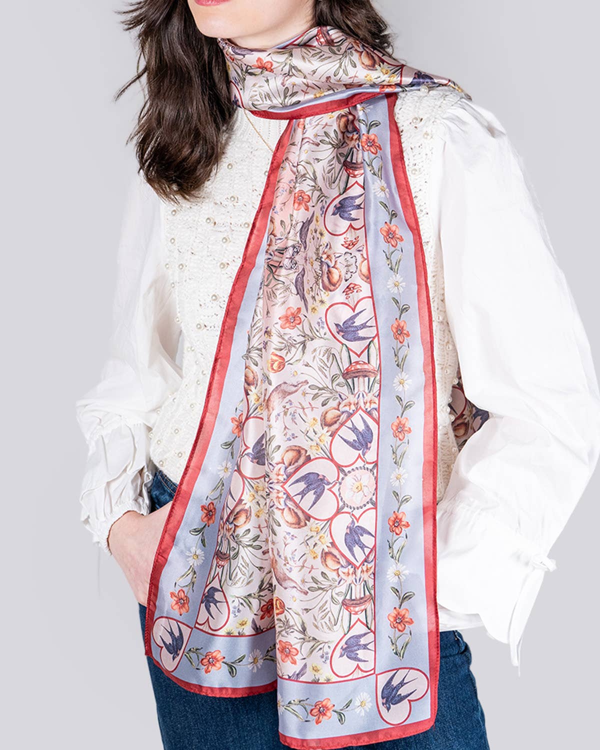 Fable England - FABLE Folksy Fox Silky Scarf