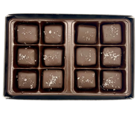 Anne of Green Gables Chocolates - Boxed Chocolate (12 Piece) Dark Sea Salt Caramels
