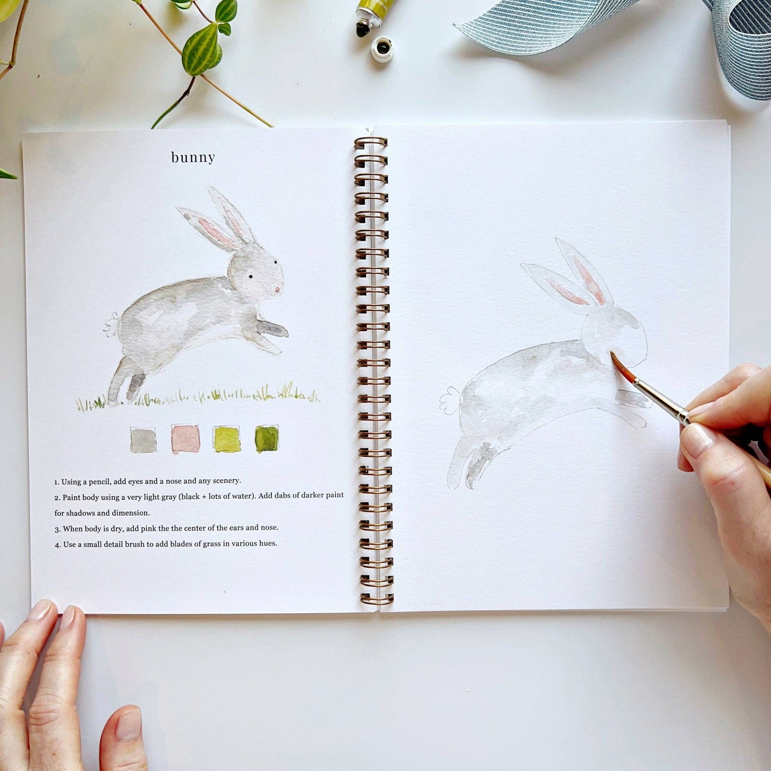 Animals Watercolour Workbook