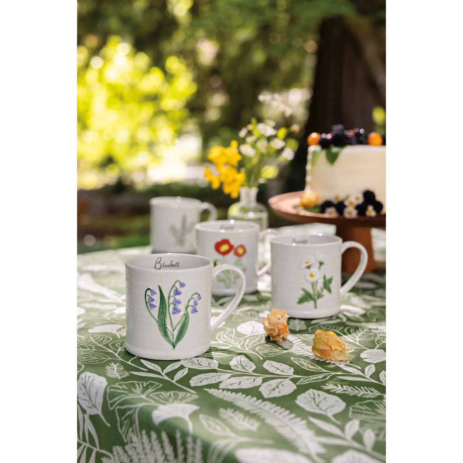 Floral Embossed Mug