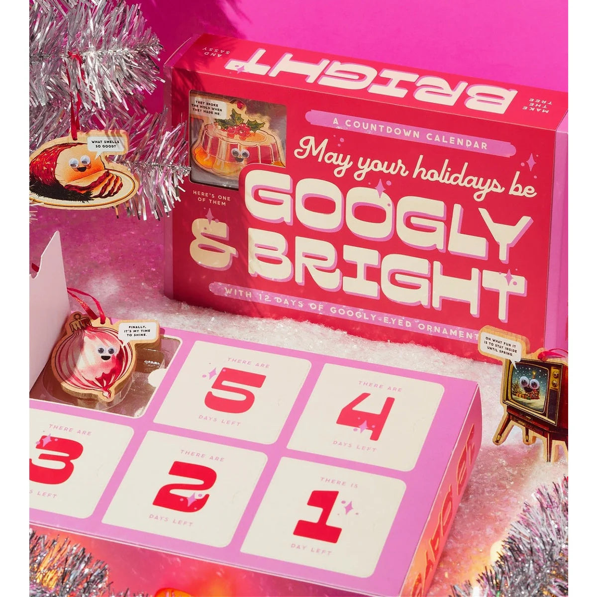 Googly & Bright Holiday Ornament Countdown Calendar