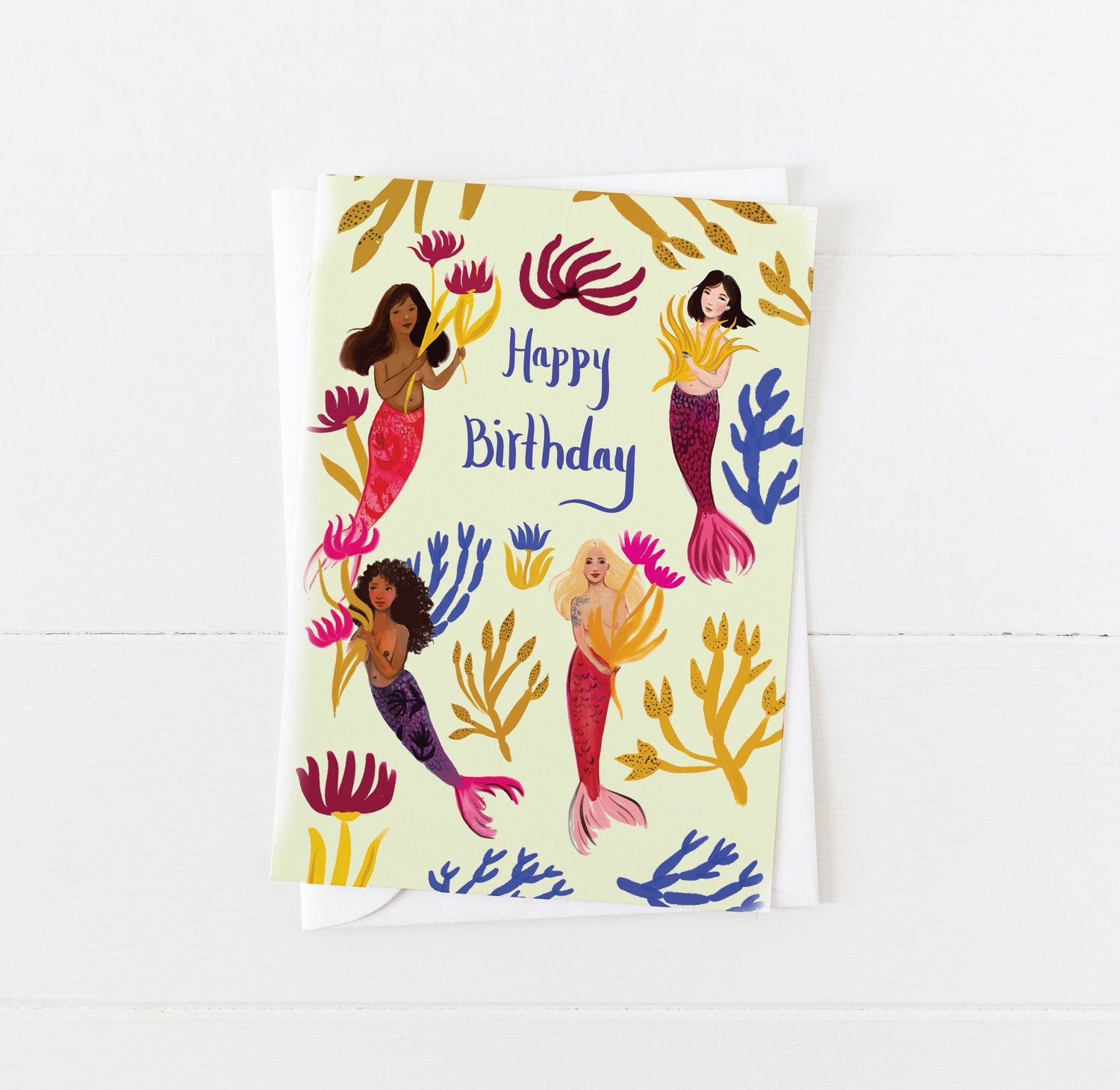 Mermaid Happy Birthday Card