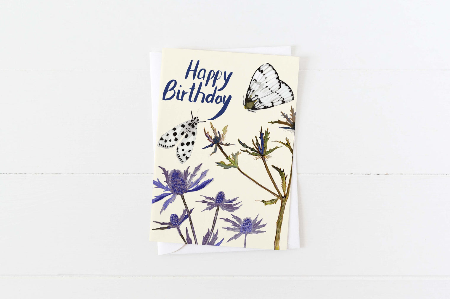 Moth Happy Birthday Card